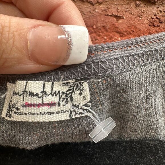 Free People Women's On Point Romper Gray jumpsuit XS NEW - Picture 5 of 6